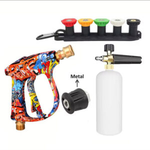 High Foam Jet Wash Gun With Snow Foam Bottle